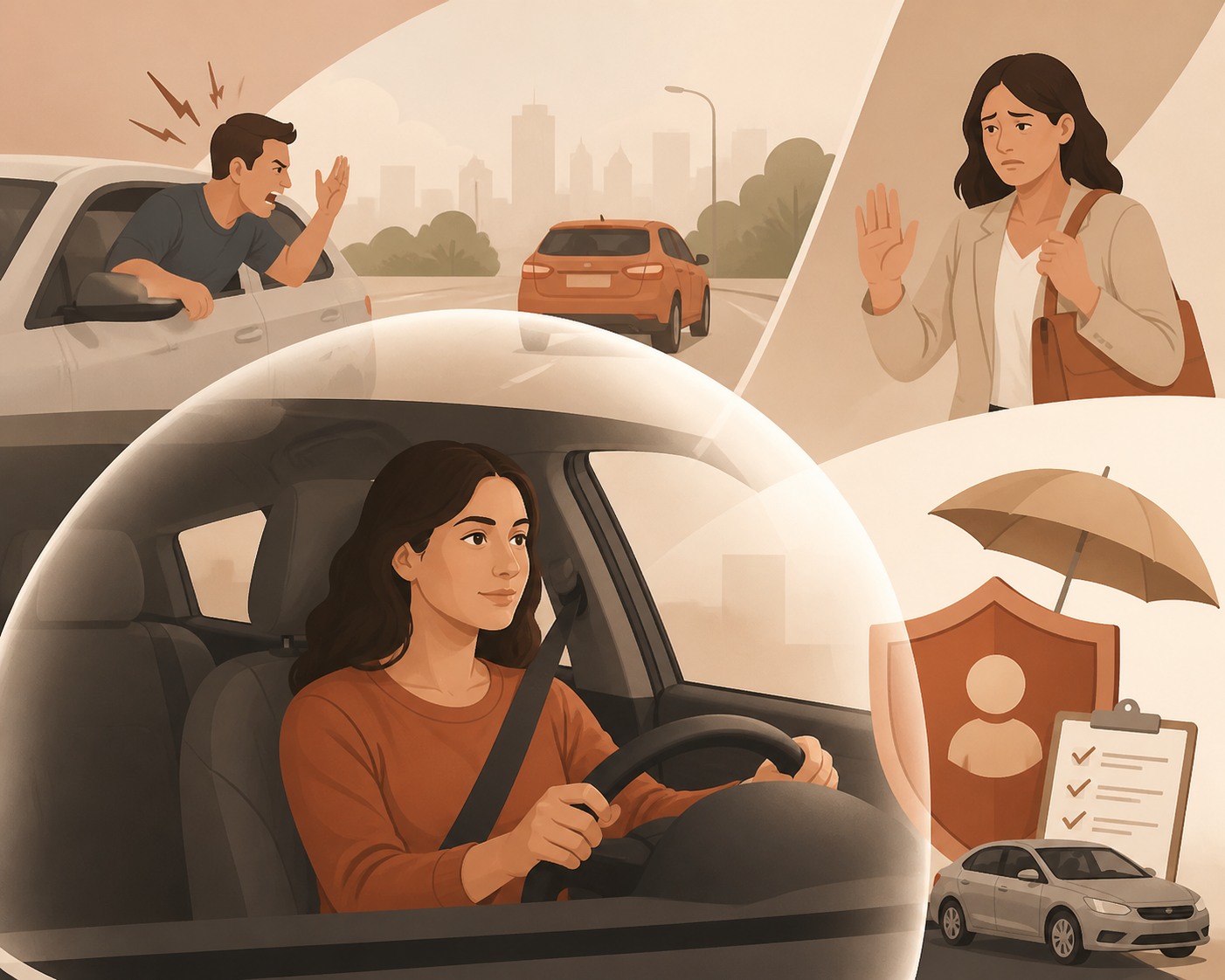 ביטחון אישי גם בכביש: למה ביטוח חכם קריטי במציאות של זעם והטרדות בדרכים